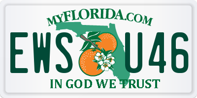 FL license plate EWSU46