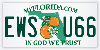 FL license plate EWSU66