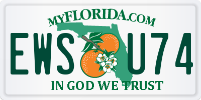 FL license plate EWSU74