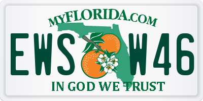 FL license plate EWSW46