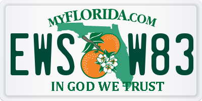FL license plate EWSW83