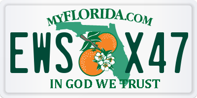 FL license plate EWSX47