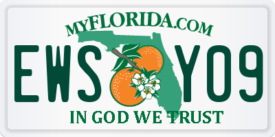 FL license plate EWSY09