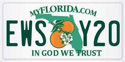 FL license plate EWSY20
