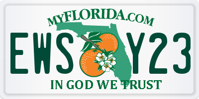 FL license plate EWSY23