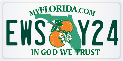 FL license plate EWSY24