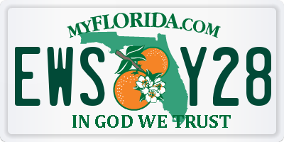 FL license plate EWSY28