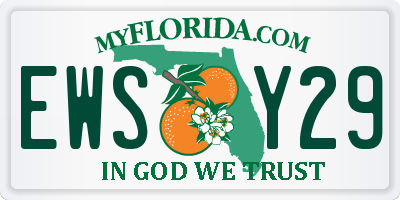 FL license plate EWSY29