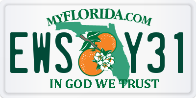 FL license plate EWSY31