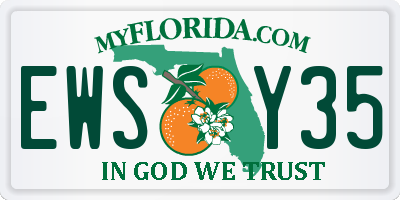 FL license plate EWSY35