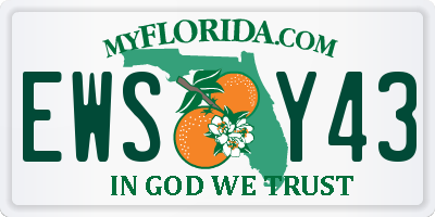 FL license plate EWSY43