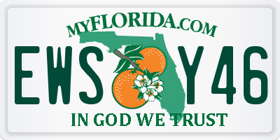 FL license plate EWSY46