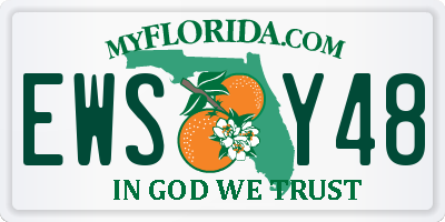 FL license plate EWSY48