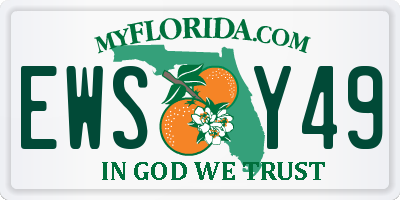 FL license plate EWSY49