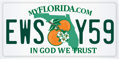 FL license plate EWSY59