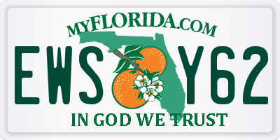 FL license plate EWSY62