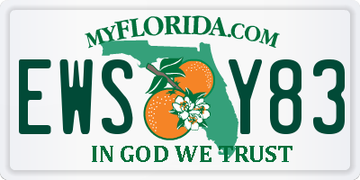 FL license plate EWSY83