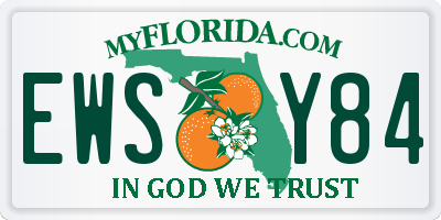 FL license plate EWSY84