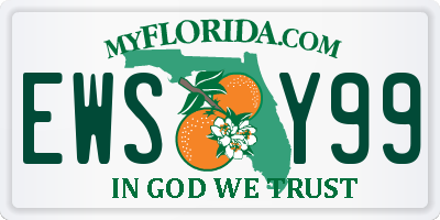 FL license plate EWSY99