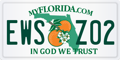 FL license plate EWSZ02