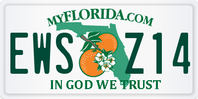 FL license plate EWSZ14