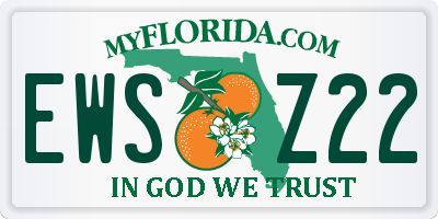 FL license plate EWSZ22