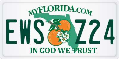 FL license plate EWSZ24