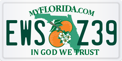 FL license plate EWSZ39