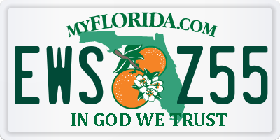 FL license plate EWSZ55