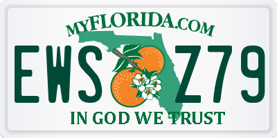 FL license plate EWSZ79
