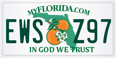 FL license plate EWSZ97