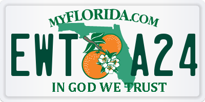 FL license plate EWTA24