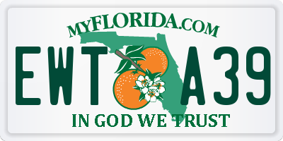 FL license plate EWTA39