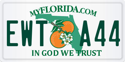 FL license plate EWTA44