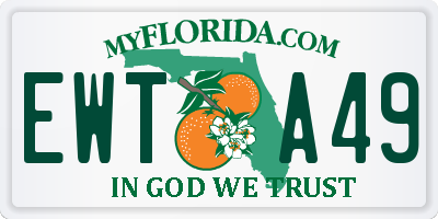FL license plate EWTA49