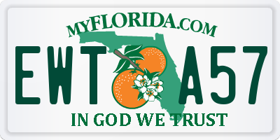 FL license plate EWTA57