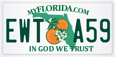 FL license plate EWTA59