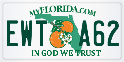 FL license plate EWTA62