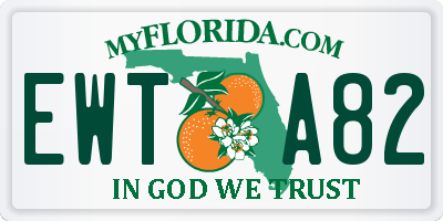 FL license plate EWTA82
