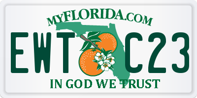FL license plate EWTC23