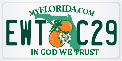 FL license plate EWTC29