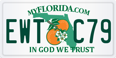 FL license plate EWTC79