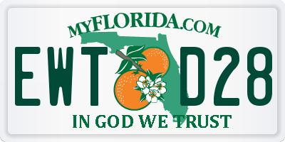 FL license plate EWTD28