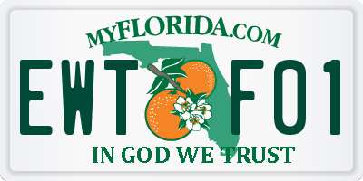 FL license plate EWTF01