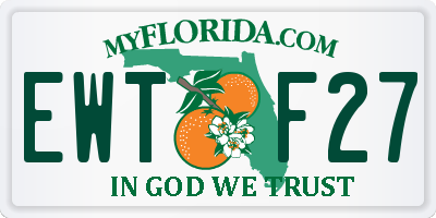 FL license plate EWTF27