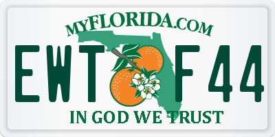 FL license plate EWTF44