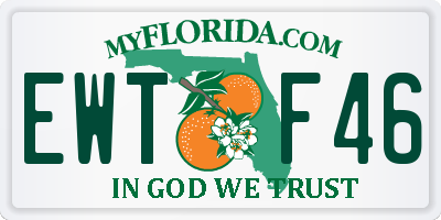FL license plate EWTF46