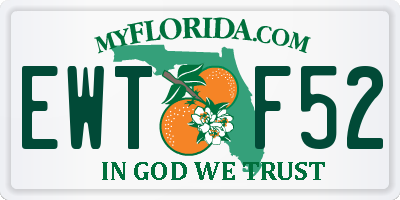 FL license plate EWTF52