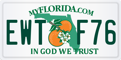 FL license plate EWTF76