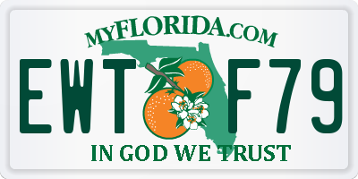 FL license plate EWTF79